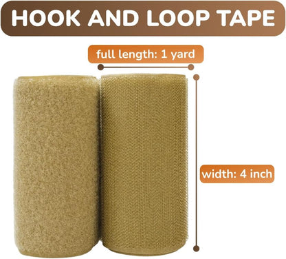 1 inch Black Hook and Loop Tape 1 Yd Self Adhesive Tape Sticky Back Heavy Duty Fastener Ideal for Window Fixing Net Carpets DIY Project Handmade Craft Home Office