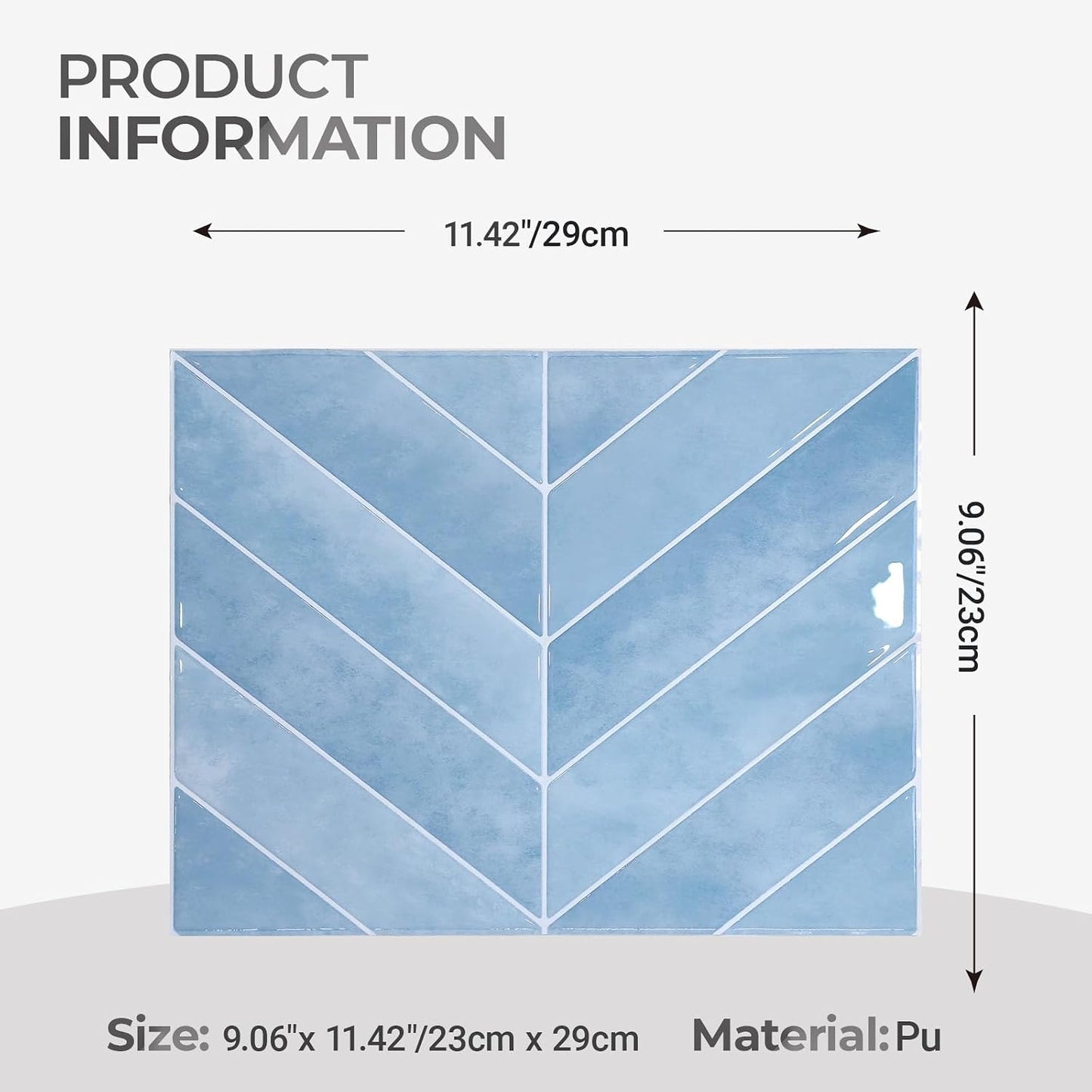 5 Sheets Peel and Stick Backsplash, Self Adhesive Wall Tiles, 3D Adhesive Tile Backsplash, 12"x12"Premium Self Adhesive Wall Tiles Peel and Stickfor Kitchen, Bathroom, RV(Spring Moss)