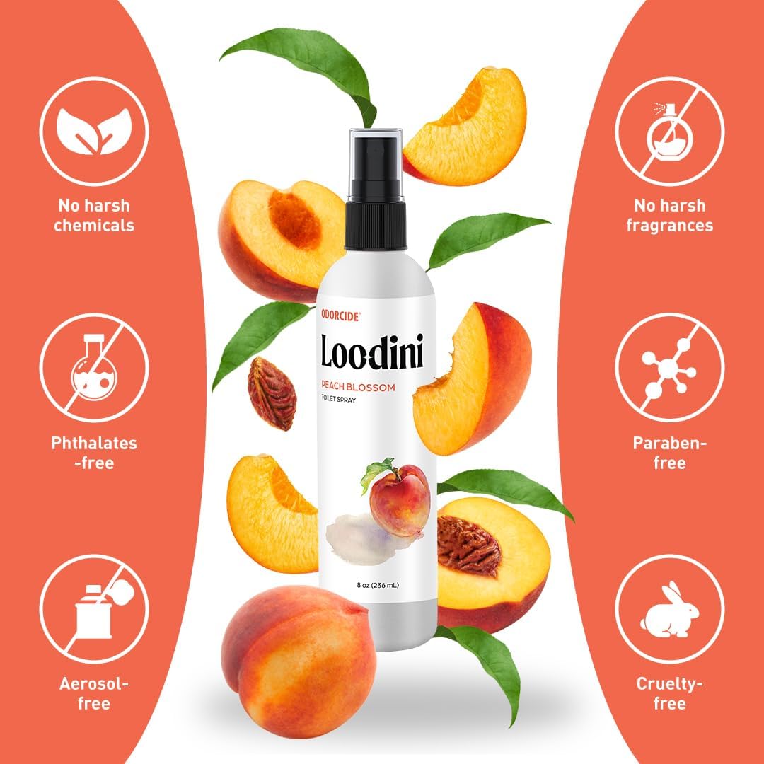 Odorcide Loo-Dini Lavender Vanilla 8oz Toilet Spray & Bathroom Spray – Use This Bathroom Spray Odor Eliminator Before You Go – Poop Spray For Toilet and Bathroom Air Freshener & Bathroom Deodorizer