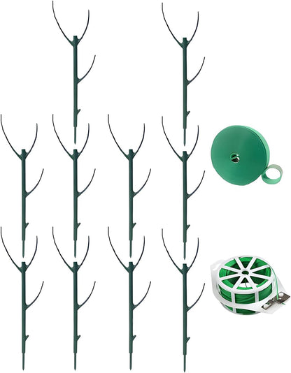 10 Pack Stackable Monstera Plant Support, Garden Stakes | For Climing Plants Stem Support,Durable Plant Accessories for Indoor Outdoor Potted Plants, Flower Other Climbing Plants