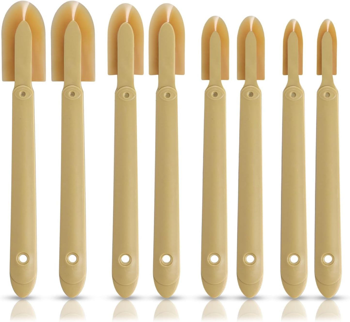 8pcs Rubber Caulking Tool, Reusable Sealant Spatula Spreader 4 Sizes Silicone Caulk Finishing Set Tool Multifunctional Caulking Remover/Smoothing Tool Applicator for Tiles Brick Kitchen Bathroom