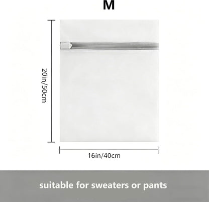 3Pcs Mesh Laundry Bags with Sturdy Zipper,washing Bags for Washing Delicates,Protect Clothes in Washing Machine for Home, College & Dorm (3 Medium)
