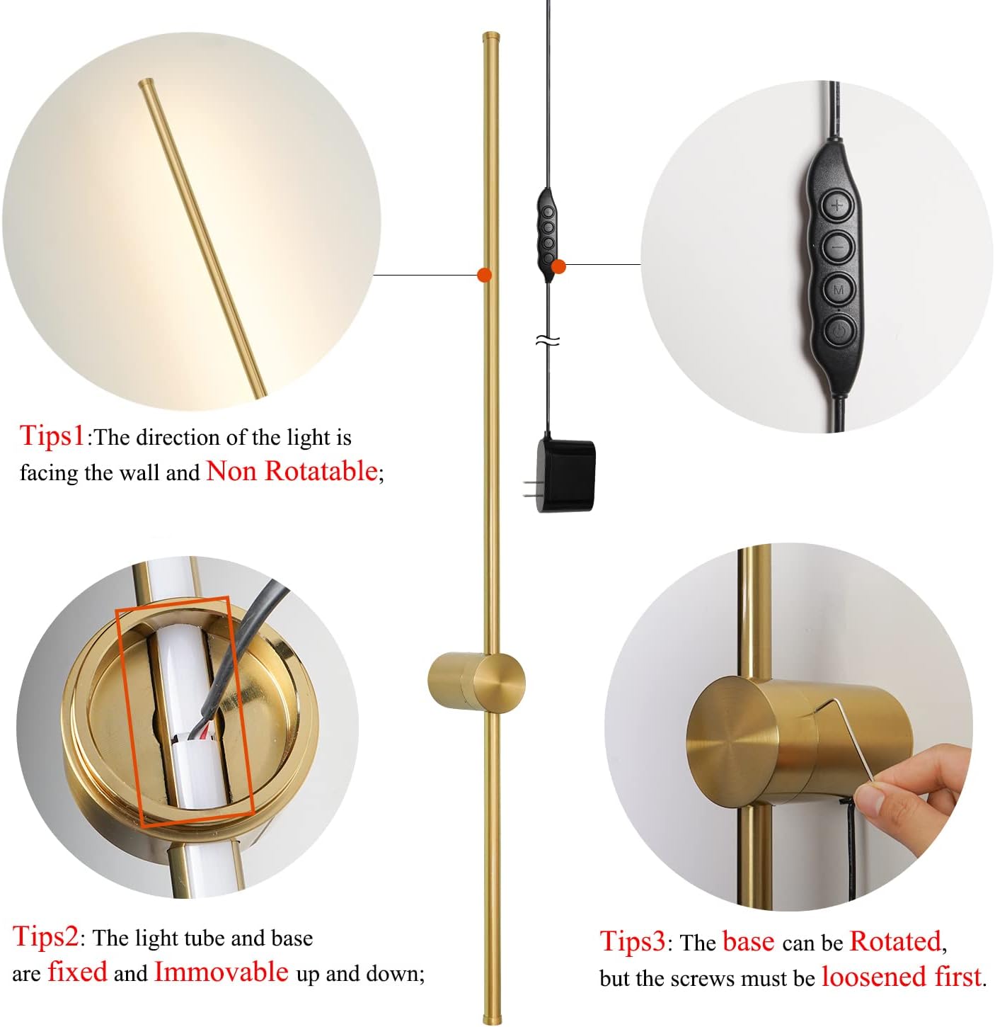 Battery Operated Wall Sconce Set of 2, Black USB Rechargeable Sconces Wall Deco Set of Two, Dimmable Cordless Wall Sconce with Remote Control, LED Wireless Wall Lighting,31.6 in