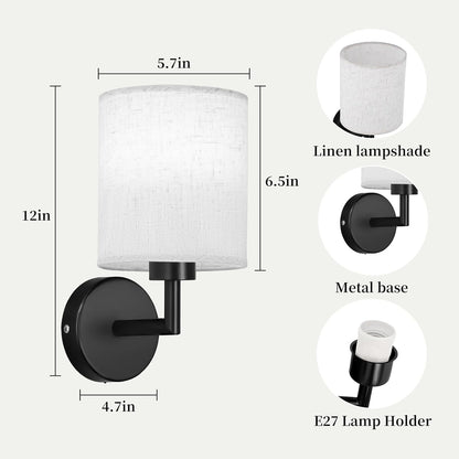 Wireless Wall Sconce Set of 2,Battery Operated Wall Lights with Remote Control,Rechargeable Wall Sconces with LED Bulb,15 Colours Dimmable Wall Lamp for Bedroom Living Room Hallway