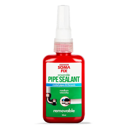 Pipe Thread Sealant - High Pressure Resistant Anaerobic Sealant | Ideal for Metal Pipe Threads, Gaskets, Fittings, Joints - Medium Viscosity & Oil Proof - 1.7 fl oz / 50ml