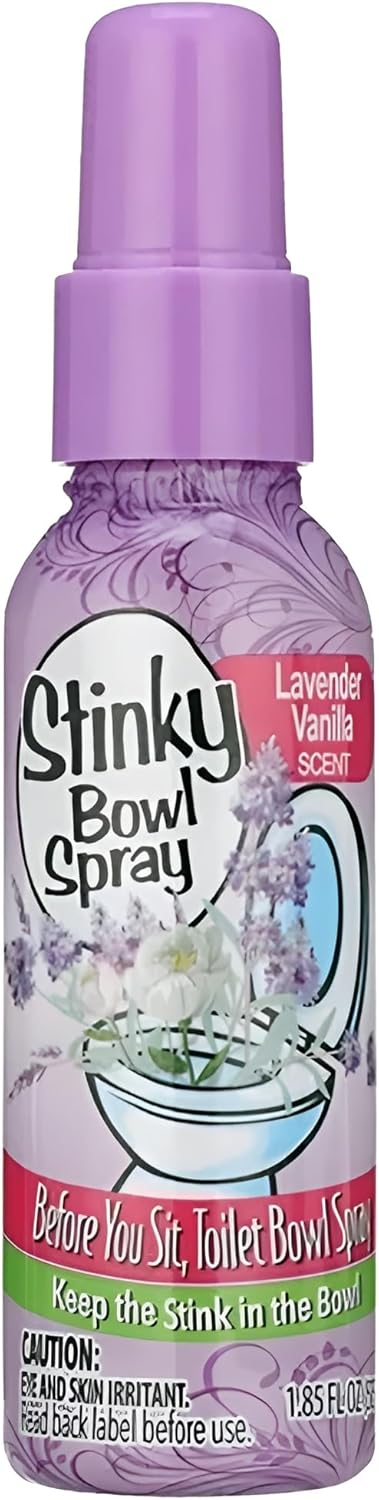 Set of 2 Stinky Bowl Spray 1.85oz - Before You Go Toilet Bathroom Deodorizer - Features Fresh Citrus Scent and Lavender Scent!