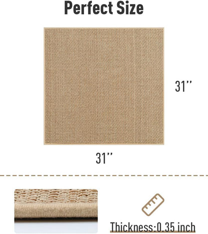 PADOOR Non Slip Stair-Treads,Rubber Backing Stair-Runners for Wooden Steps,15PCS Residue Free Carpet Stair Treads for Kids and Dogs 8"x30" Beige