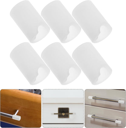 TOYANDONA 6pcs Silicone Drawer Handle Protectors Baby Proof Bumper Covers for Cabinet Door Safety Soft Cushion Edge Protectors for Boys and Girls