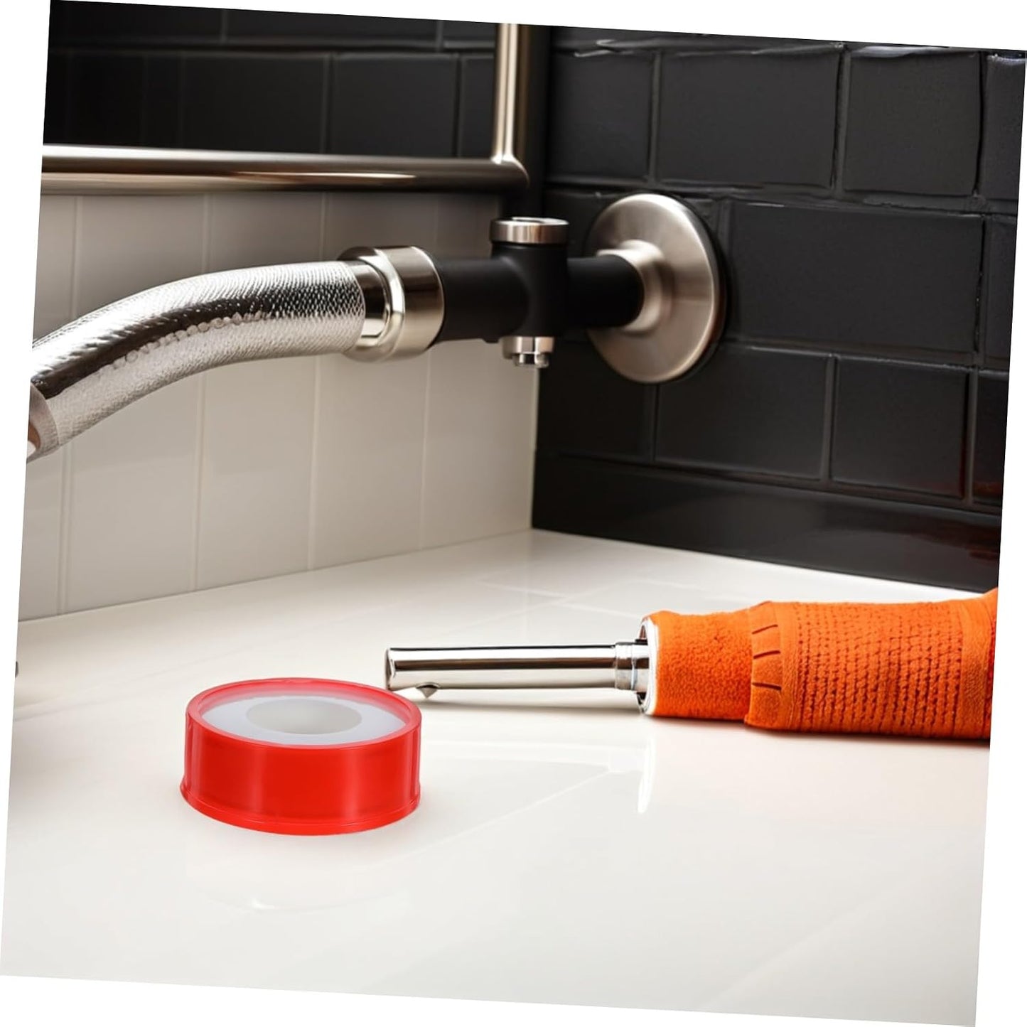 SHINEOFI 10 Rolls PTFE Thread Pipe Tape Waterproof Plumbers Sealant Tape for Kitchen Bathroom Leak Repair 20m X 15mm Thickened for Plumbing Maintenance