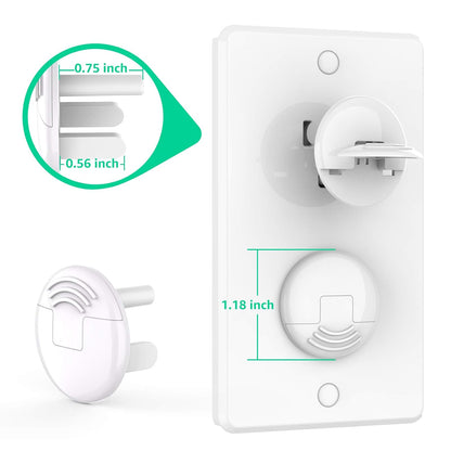 Mom's Choice Gold Awards Winner - Outlet Covers with Hidden Pull Handle Baby Proofing Plug Covers (45 Pack) 3-Prong Child Safety Socket Covers Electrical Outlet Protectors Kid Proof Outlet Cap