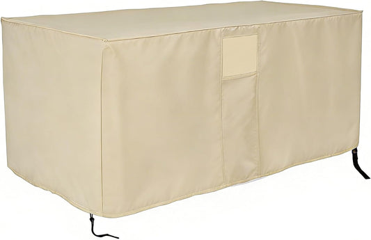 Outdoor Storage Box Cover for Keter XXL 230 Gallon Plastic Deck Storage Container Box,Waterproof Patio Storage Box Covers - 58 x 33 x 34 Inch