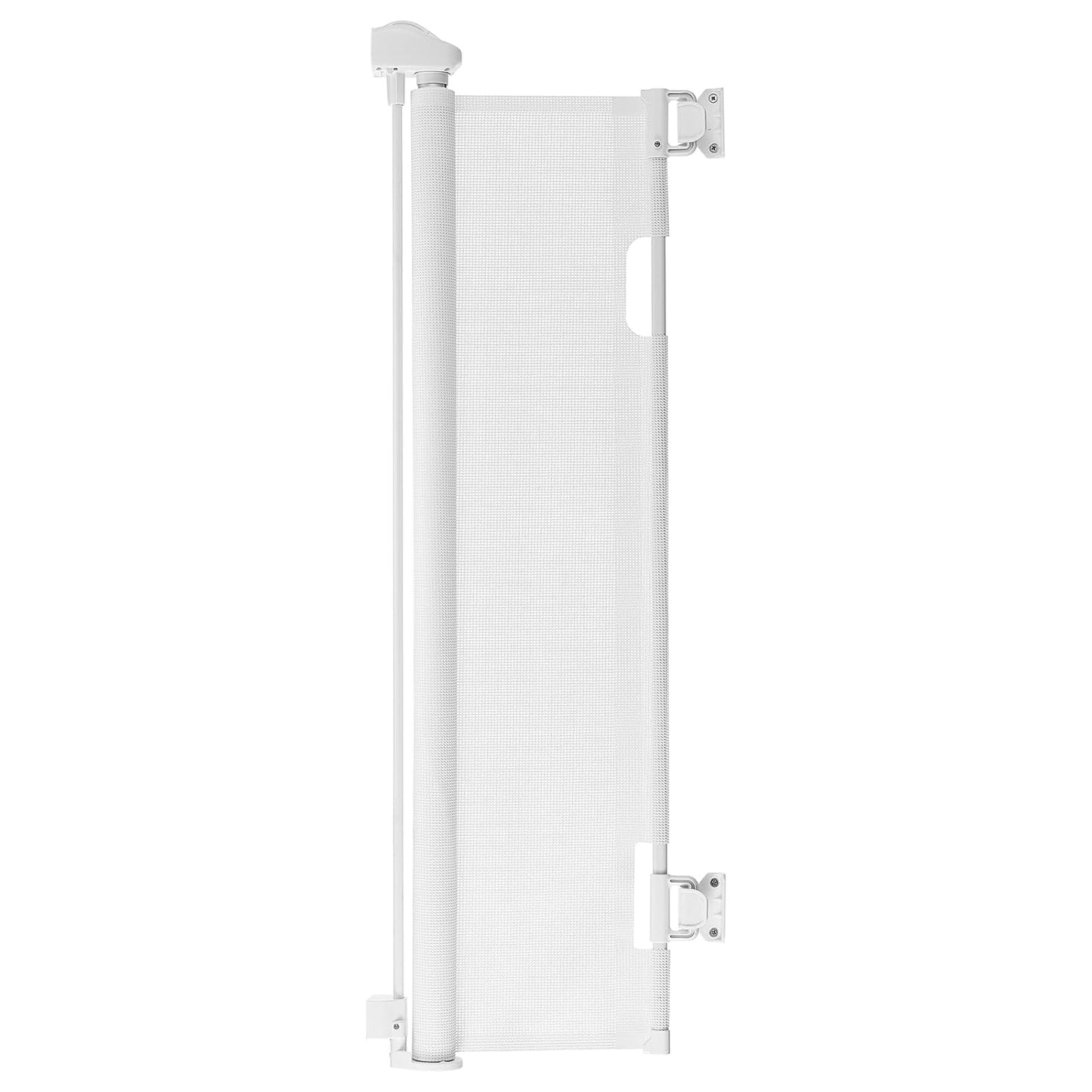VEVOR Retractable Baby Gate, Extends to 202.7 inch Extra Wide, 39 inch Tall, with Reinforced Fiberglass Strips, Avoids Crawling Through, Mesh Dog Gate for Decks, Doorways, Garages, Indoor, Black