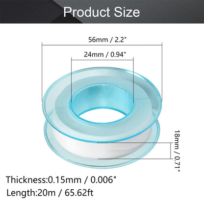 Othmro 2Pcs PTFE Industrial Sealant Tape 0.78inch Width, 7.87mil Thick, 787inch Length Plumbing Tape Pipe Tape PTFE Pipe Sealant Tape Industrial Thread Sealants Teflon Tape for Plumbers