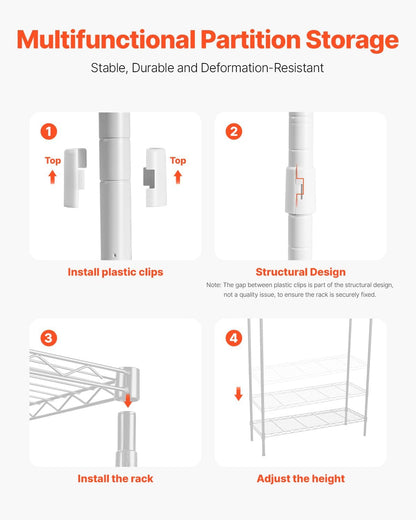 VEVOR Over Washer and Dryer Storage Shelves, 6 Tiers Laundry Room Drying Rack with Hanger Rod and Hooks, Two Rows Adjustable Washer Shelves Space Saver, for Laundry Room Storage & Organization, Black