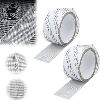 Moonboat Strong Adhesive Screen Repair Tape, 2024 Upgraded 2" x 80" Screen Repair Kit, Creative Screen Repair Tapes, Household Self-Adhesive Screen Window Repair Patch for Windows(Grey,1pcs)