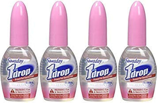 One-Drop Powerful Bathroom Deodorizer Floral (Pack of 4)