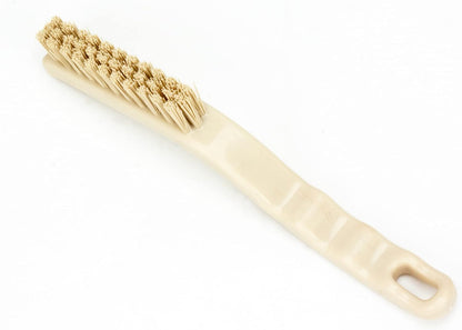 SPARTA Flo-Pac Grout Brush with Nylon Bristles, Scrubber with Handle for Bathroom and Kitchen Tile, 8", White