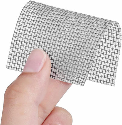 JacobsParts Window Screen Repair Patch Adhesive Fiberglass Mesh Hole Repair Tape 2" 6.5ft (White)