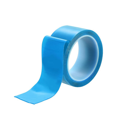 HARFINGTON Double Sided Nano Tape 10FT x 2" x 0.04" Multipurpose Removable Clear Mounting Tape Washable Waterproof Picture Hanging Adhesive Strips with Blue Liner for Carpets Posters