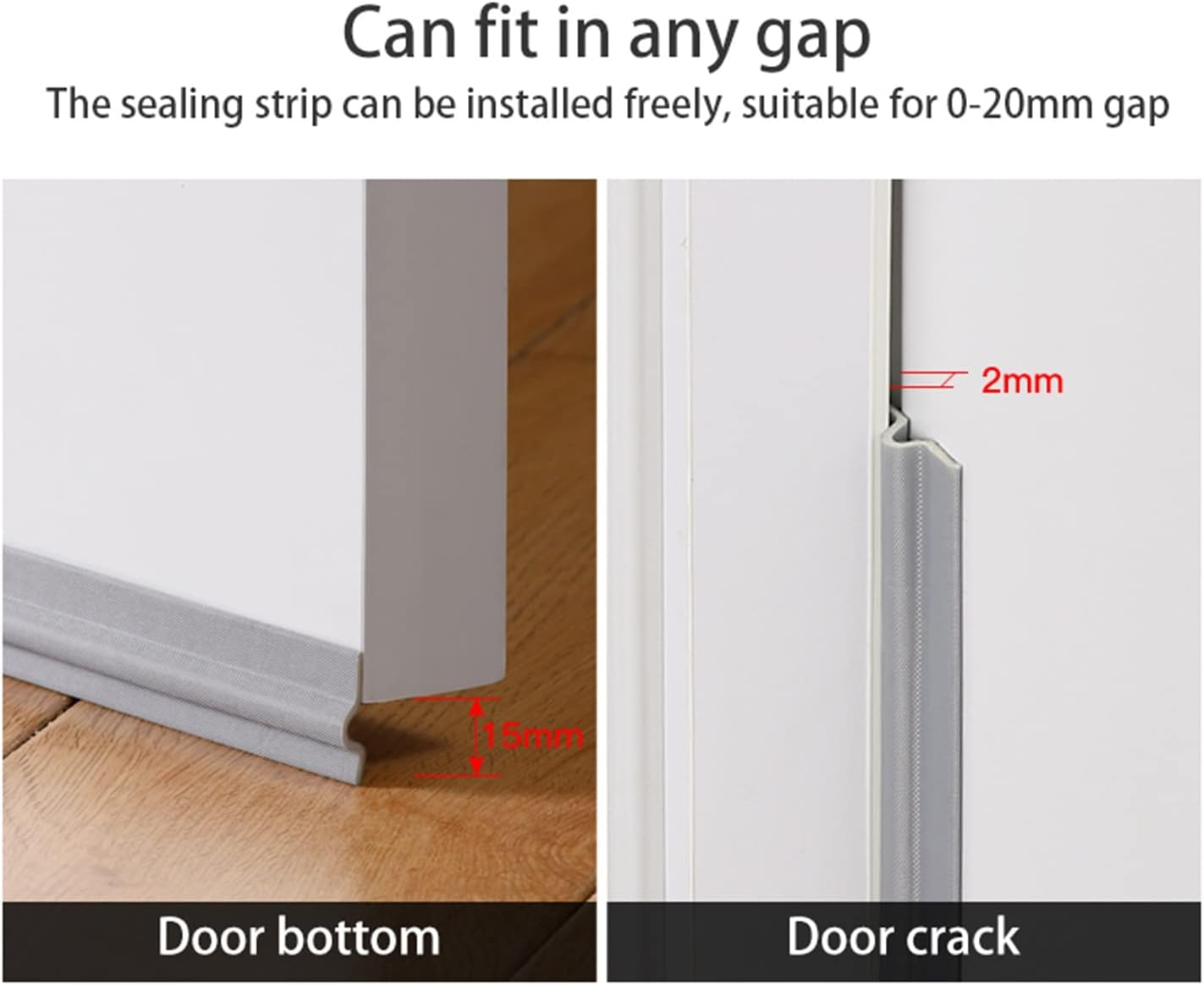 80IN Self Adhesive Window Gap Sealing Strip, Windproof Soundproof Weather Stripping Door Seal, PU Foam Sliding Door Bottom Seal Tape Guard Sealer Dust Stopper for Windows Doors Insulation (Gray)