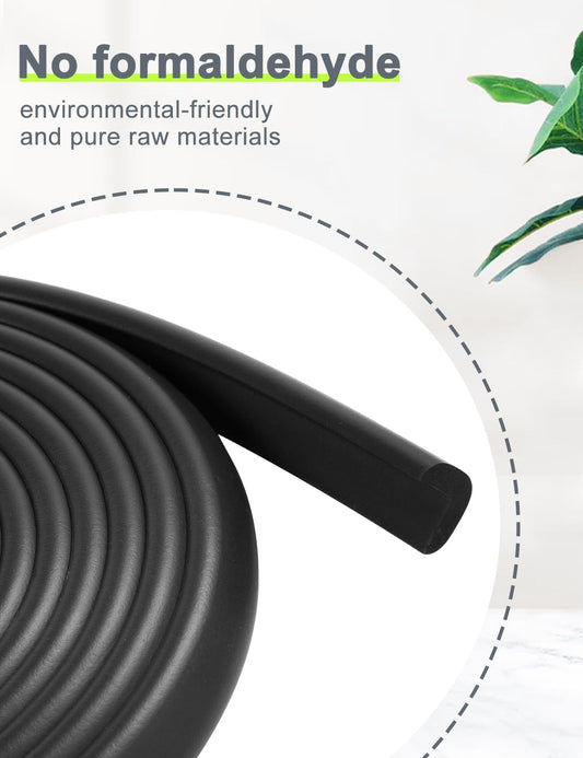 Foam Corner Protector Edge and Corner Guard, with 12.5 feet Length Foam Safety Bumpers, Baby Proofing Safety Table Corner Protectors (Coffee 12.5ft)