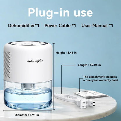 44oz(1.3L) Small Dehumidifier for Home Auto-Off Quiet Portable Dehumidifier with 3 Modes 10 Color Lights 4 Timer Settings for Bedroom Bathroom Closet (215 sq.ft)