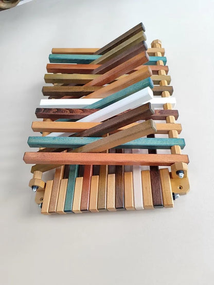 Wall Mounted Wooden Laundry Drying Rack: Foldable Towel Hanger