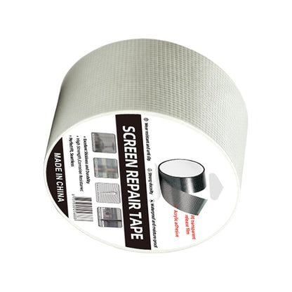 Window Screen Repair Kit - Self Adhesive Patch Tape | Seamless Reliable Flexible Screen Mesh Patch Roll for Patio Porch RV Balcony Tent Camper Apartment