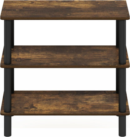 Furinno FANO Shoe Rack, 24-Inch Width 2-Tier Shoe Organizer, Stackable Shoes Storage, 11.7 x 24.2 x 11.7, for Closet Entryway, Office, Garage, Amber Pine