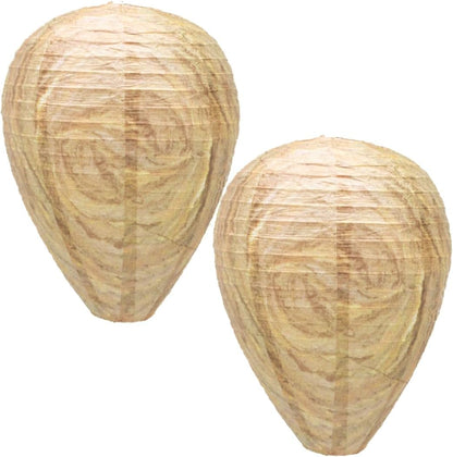 Best Bee Brothers Wasp Nest Decoy, 2 Pack | Collapsible, Fake Wasp Nest, Deterrent for Wasps and Yellowjackets