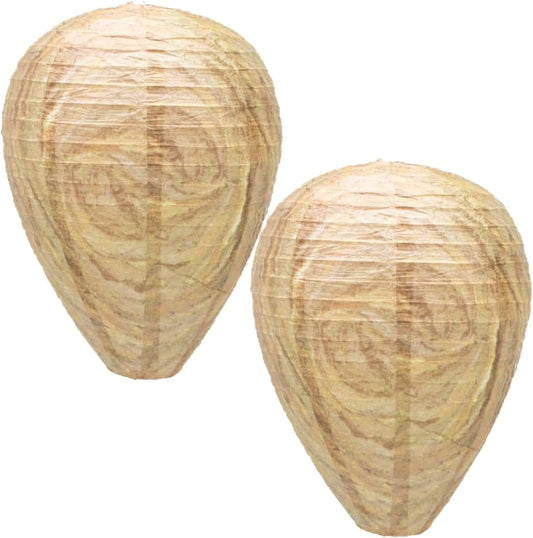 Best Bee Brothers Wasp Nest Decoy, 2 Pack | Collapsible, Fake Wasp Nest, Deterrent for Wasps and Yellowjackets