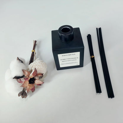 Reed Diffuser Set with Dried Flowers, 3.38fl.oz Fragrance Diffuser with Sticks, Scented Sticks Aroma Diffuser, Home & Office Décor for Air Fresheners, Bathroom (Jasmine Tea)