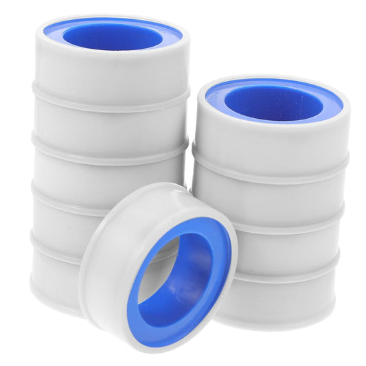 10rolls PTFE Plumbers Tape for Thread Sealing Leak Industrial Pipe Tape for Plumbing Gas and Hydraulic Systems