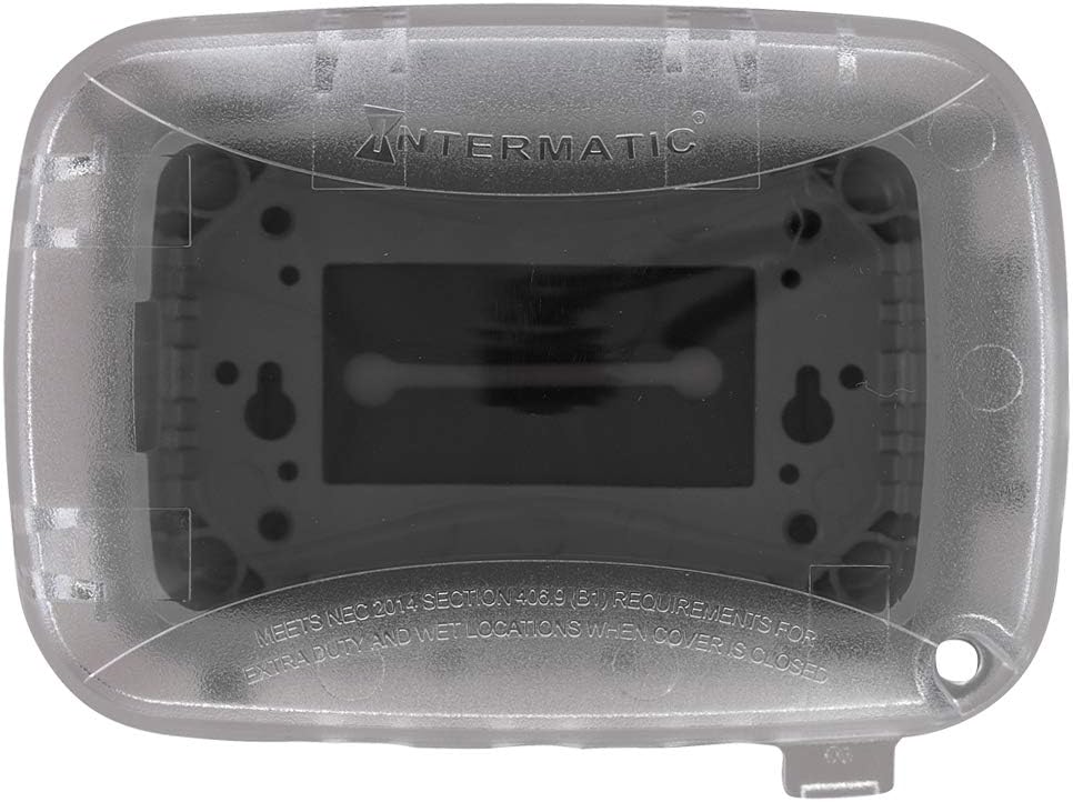 Intermatic WP3100C Weatherproof Electrical Outlet Cover - Extreme Temperature Resistance, Heavy-Duty Construction, Versatile Design & Multi-Configurable, Easy Install, Secure Fit for Outdoor in-Use