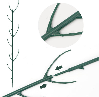 Stackable Twig, 5 Pack Plant Support Frame & Plant Cage Support Rings for Sphagnum, Twig Trellis for Indoor Outdoor Plants Potted Plants Flower Other Climbing Plants