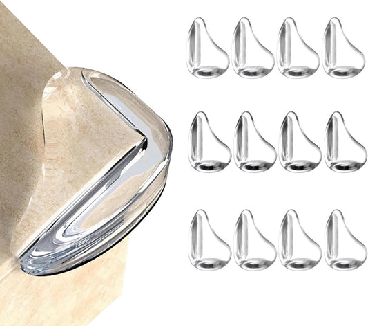 Corner Protector Baby – MOYONTE 16 Pack Clear Air Cushion Baby Proof Corners and Edges, Soft Furniture Table Corner Protectors with Strong Adhesive, Non-Toxic Safety Corner Protectors for Child Safety