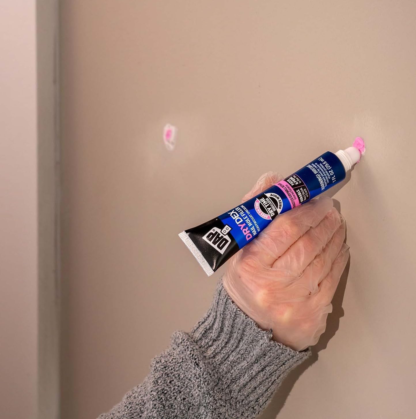 DAP DryDex Dry Time Indicator Spackling, Pink/White, 1 oz (7079800944)