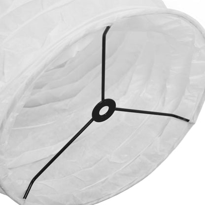 gernie Rice Paper Floor Lamp Shade, 94cm 37inch Foldable Minimalist Light Bulb Cage Guard, Colourfast Dustproof Easy Assembly Rice Paper Floor for Living Room Decor