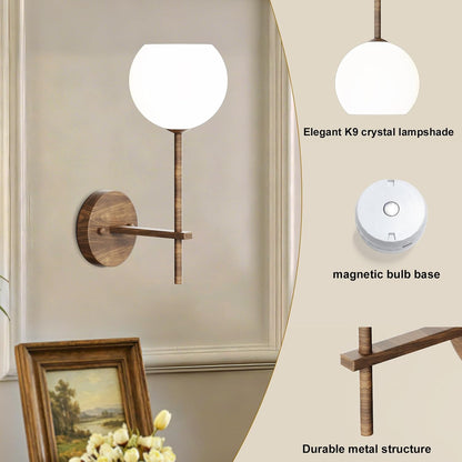 Brass Battery Operated Wall Sconces Set of 2, Rechargeable Wireless Wall Lights with Milky White Frosted Glass, 12 RGB and 3CCT Dimmable, Wall Lamps with Remote for Bedroom Living Room Hallway