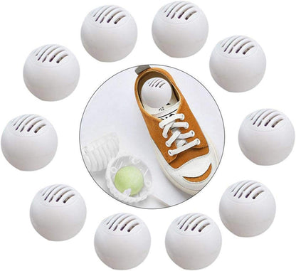 Shoe deodorantss Ball - 10 Shoe Balls Deodorizer Sneaker Balls, Portable deodorantss Ball Shoe Air Freshener Ball, Lightweight Sneaker deodorantss for Locker Gym Bag, Home, offices, Car