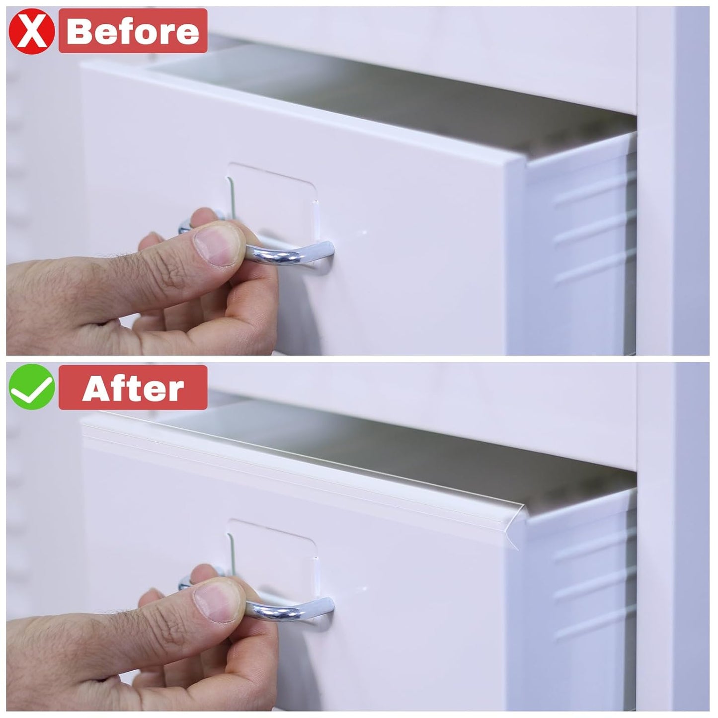 Chunful 36'' 6 Pack Cabinet Door Protector 3/4 '' Clear Cabinet Protector Edge Guard Plastic U Channel Edge Guard Trimable PVC Protective for Kitchen Cabinets Furniture Decorative Protection