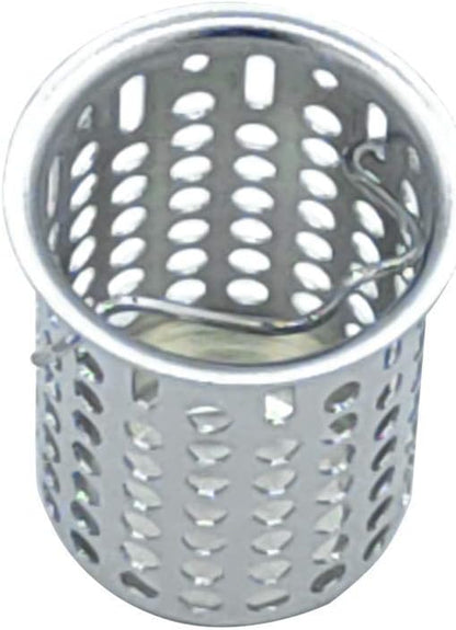 Junior Basket Strainer Stainless Steel Strainer Basket, 2.25 Inch Deep Flange Replacement Strainer with Handle