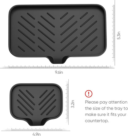 Great Silicone Soap Dish - 4 Pcs Thickened Self-Draining Soap Tray for Shower & Bathtub-Great High-Purity Silicone Soap Dish