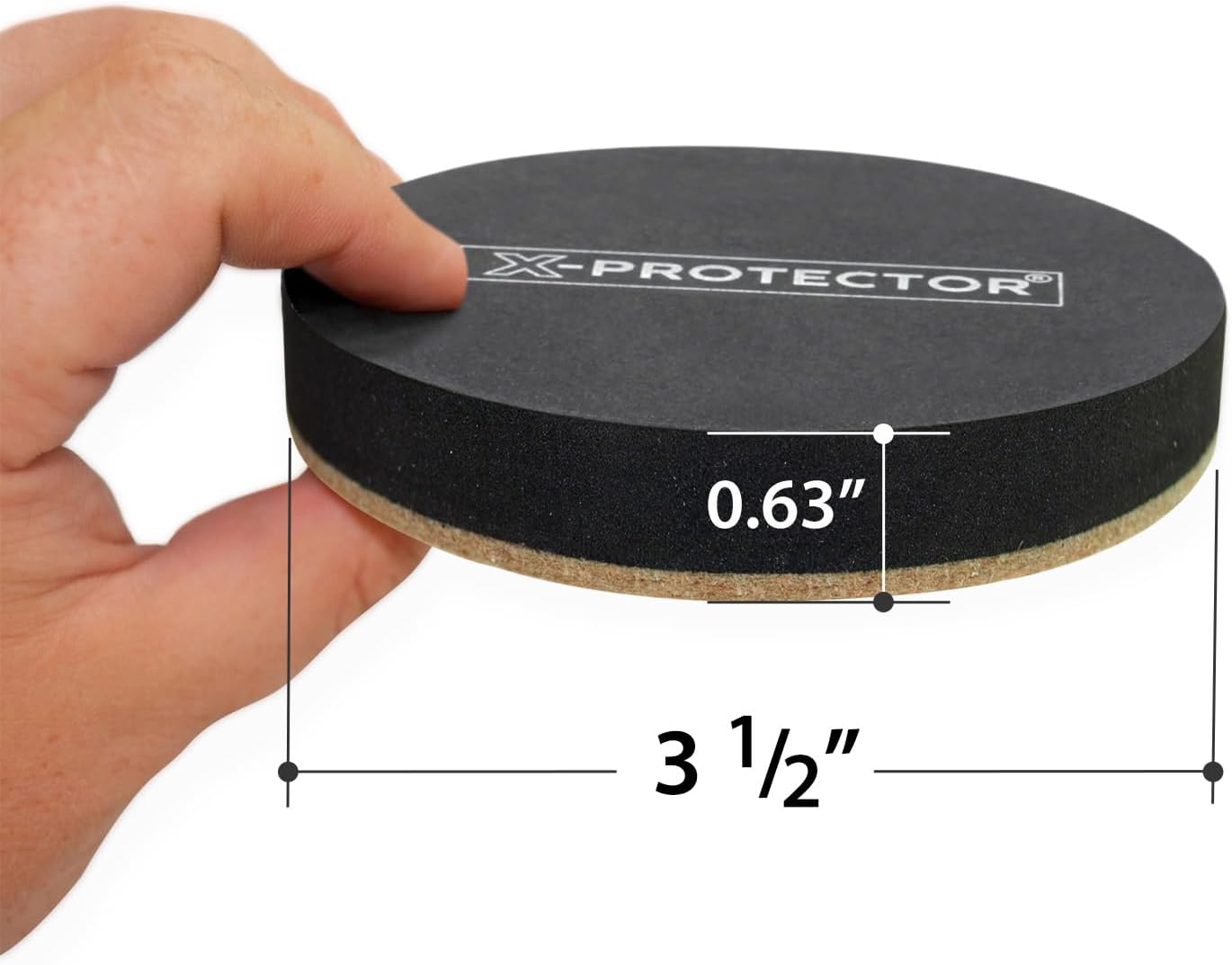 X-Protector Felt Furniture Sliders for Hardwood Floors 24 PCS 1” - Self-Adhesive Furniture Slider - Heavy-Duty Furniture Movers for Hard Surfaces - Felt Sliders - Move Your Furniture Easily!
