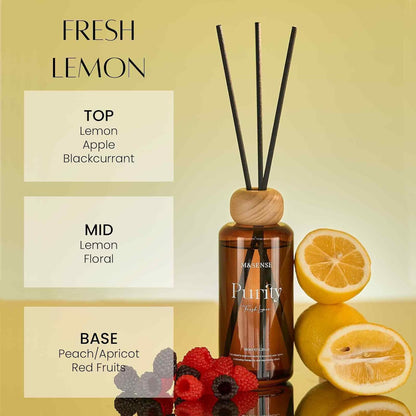 M&SENSE Reed Diffuser Set, Jasmine Sandalwood Scented 6.3 fl oz Natural Essential Oil Diffusers with Sticks, Non-Toxic Organic Air Freshener, Long-Lasting Fragrance Oils for Home Bathroom Living Room