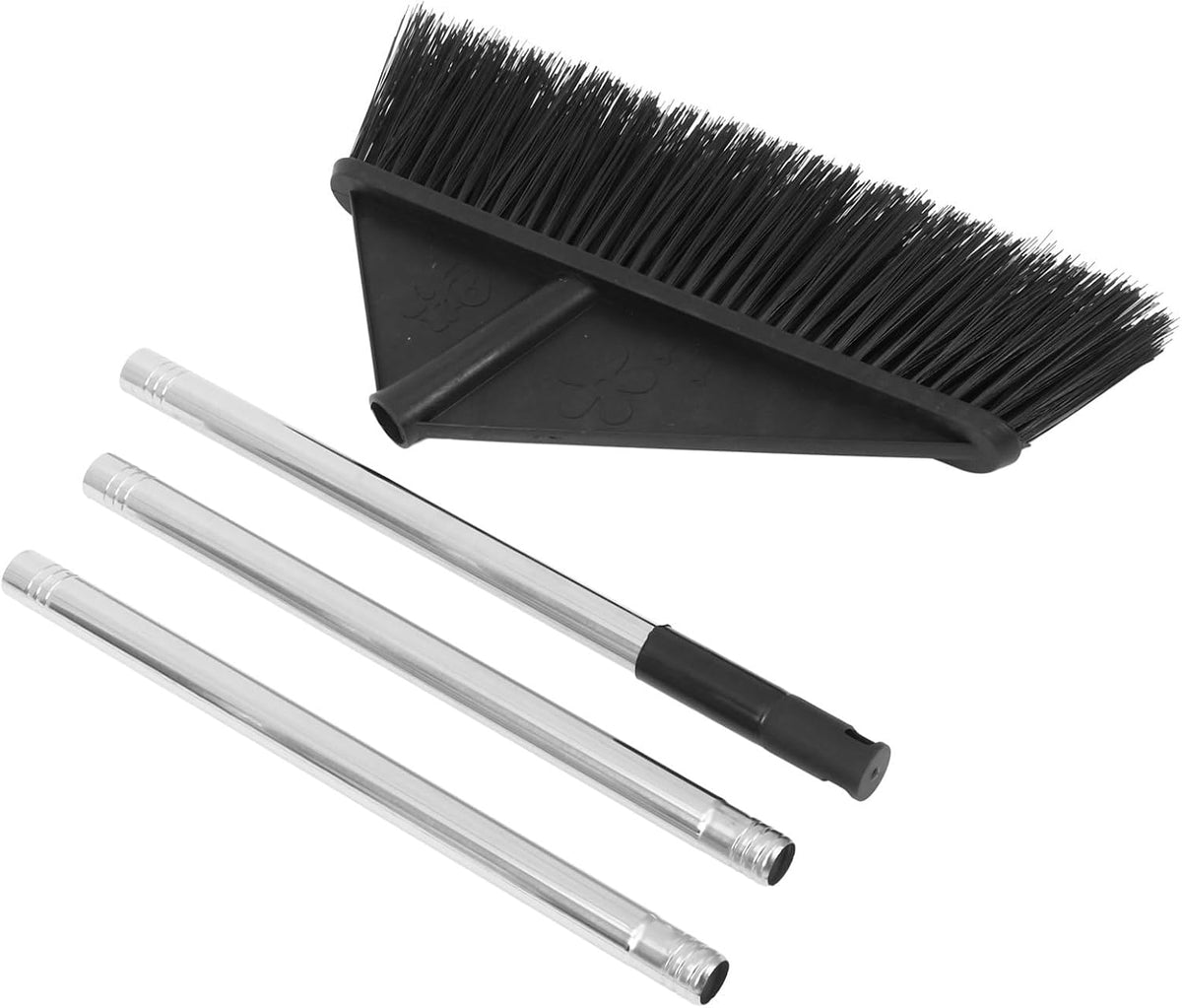 Heavy Duty Hard Bristle Broom for Home and Garden Cleaning with Long Handle, Wide Outdoor Sweeping Push Broom for Concrete, Patio, Garage, and Warehouse Use Style
