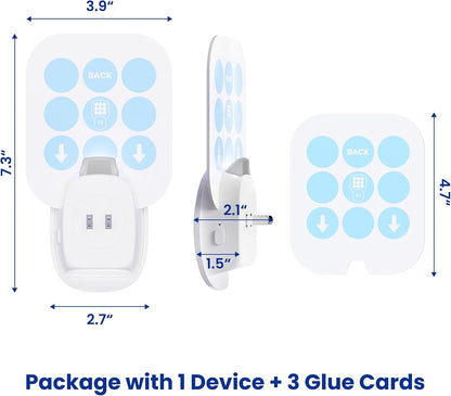 Emerson ITL7103 Plug-in Flying Bug Catcher with UV Light and LED Décor – Indoor Fly, Fruit Fly, Gnat & Moth Catcher, Silent, 24/7 Coverage, Mess-Free, use in Any Room, Includes 3 Glue Cards