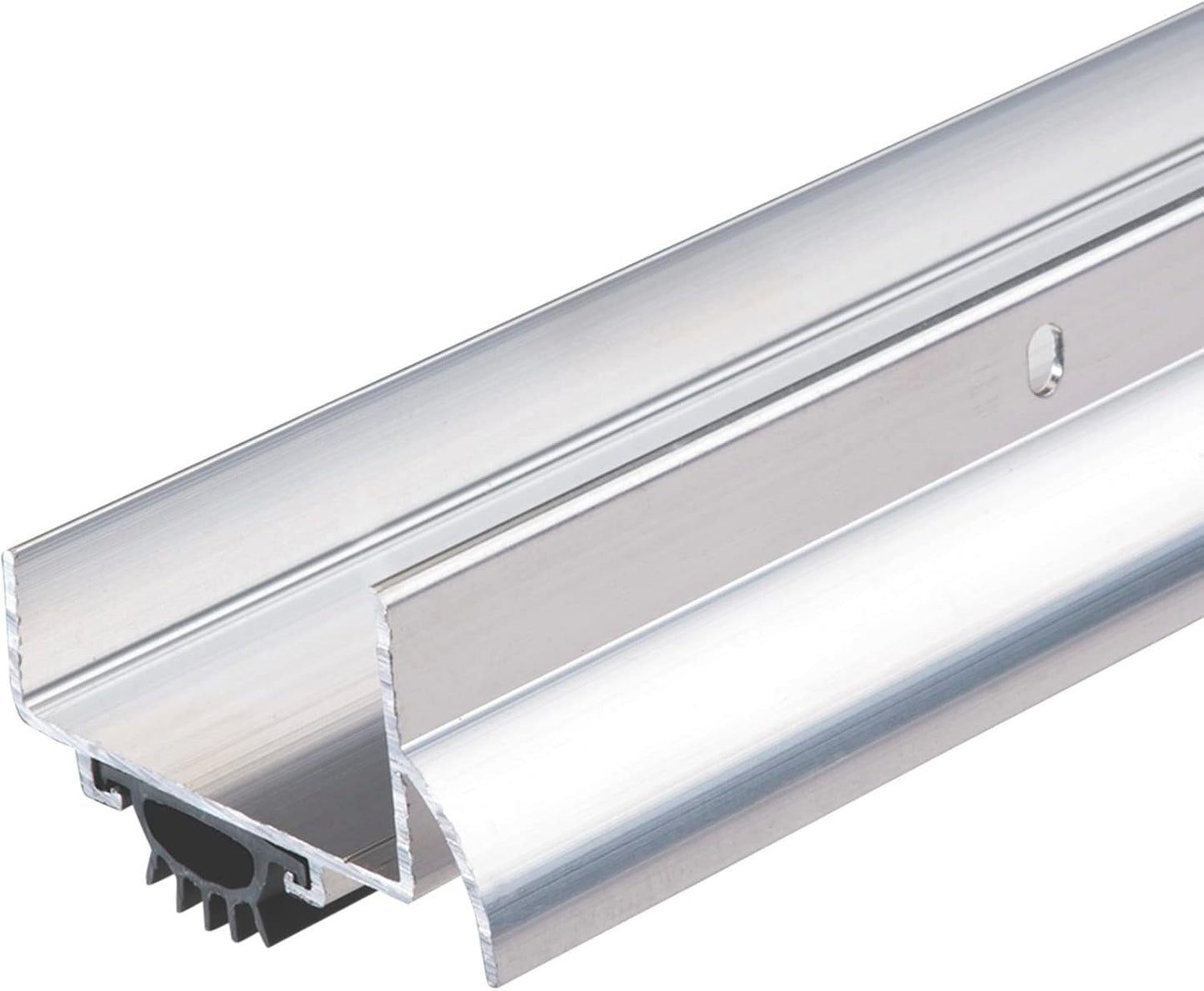 M-D Building Products 49000 36 in. Satin Nickel Aluminum U-Shape Screw-on Under Door Seal