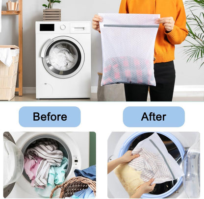 Vivifying Extra Large Mesh Laundry Bag, 2 Pack XXL Oversize Honeycomb Mesh Wash Bags for Washing Machine, Coats, Stuffed Toys, Blanket, Bedding, Sweater, Delicates Clothes (27 x 35 Inches)