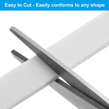 PATIKIL Weather Stripping Door Seal Strip, 3/8 Inch x 1/4 Inch x 32 Ft Self Adhesive Soundproof High Density Foam Tape Insulation for Door Window Air Conditioning, White - Colors A